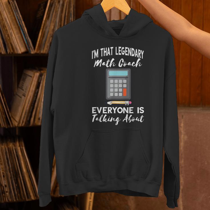 Legendary Math Coach Mathematics Calculator Math Teacher Women's Hoodie, gift for family, gift for coworker