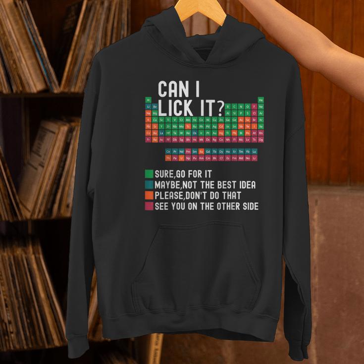 Can I Lick It Periodic Table Science Teacher Chemistry Women's Hoodie, Science Teacher Hoodies, gift for family, gift for coworker Can I Lick It Periodic Table Science Teacher Chemistry Women's Hoodie, Science Teacher Hoodies, gift for family, gift for coworker