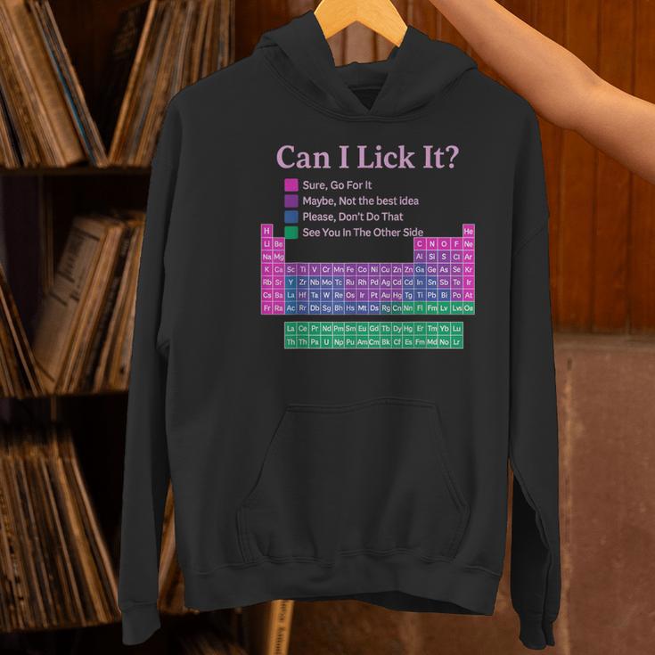 Can I Lick It Periodic Table Teacher Student Kids Women's Hoodie, gift for family, gift for coworker Can I Lick It Periodic Table Teacher Student Kids Women's Hoodie, gift for family, gift for coworker