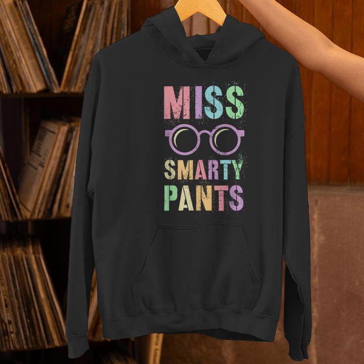 Little MISS SMARTY PANTS School Grad Teacher Last Day Women's Hoodie, gift for family, gift for coworker