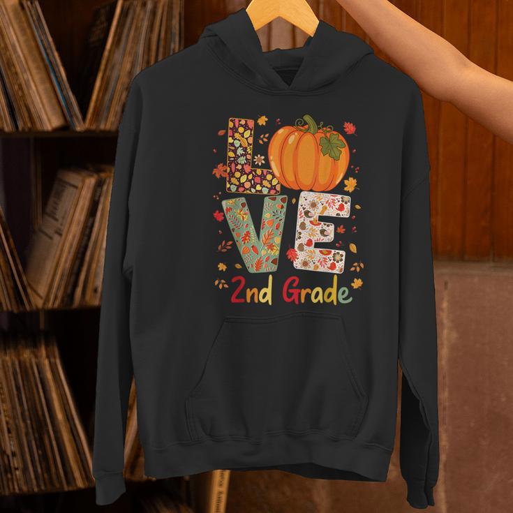 Love 2nd Grade Happy Fall Thanksgiving For 2nd Teacher For Men Women Girls Kids Women's Hoodie, 2nd Grade Teacher Hoodies, gift for family, gift for coworker Love 2nd Grade Happy Fall Thanksgiving For 2nd Teacher For Men Women Girls Kids Women's Hoodie, 2nd Grade Teacher Hoodies, gift for family, gift for coworker