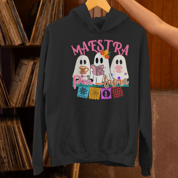 Maestra Pantasmas Conchas Teacher Mexican Halloween Women's Hoodie, gift for family, gift for coworker Maestra Pantasmas Conchas Teacher Mexican Halloween Women's Hoodie, gift for family, gift for coworker