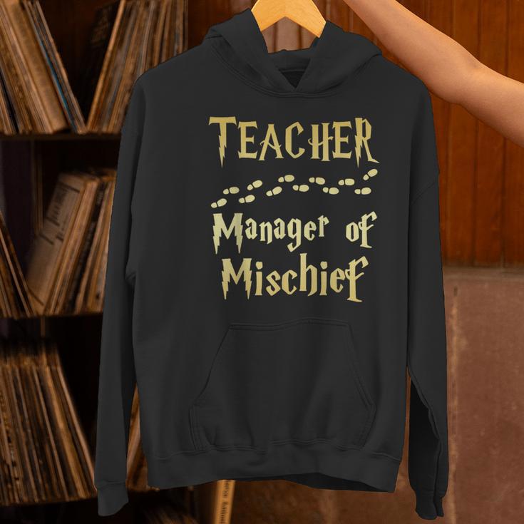 Magical Teacher Manager Of Mischief Birthday Family Party Women's Hoodie, gift for family, gift for coworker Magical Teacher Manager Of Mischief Birthday Family Party Women's Hoodie, gift for family, gift for coworker