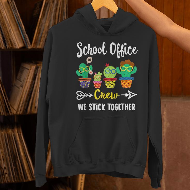 Matching Teacher Back To School School Office Crew Cactus Team School Office Squad Women's Hoodie, gift for family, gift for coworker Matching Teacher Back To School School Office Crew Cactus Team School Office Squad Women's Hoodie, gift for family, gift for coworker