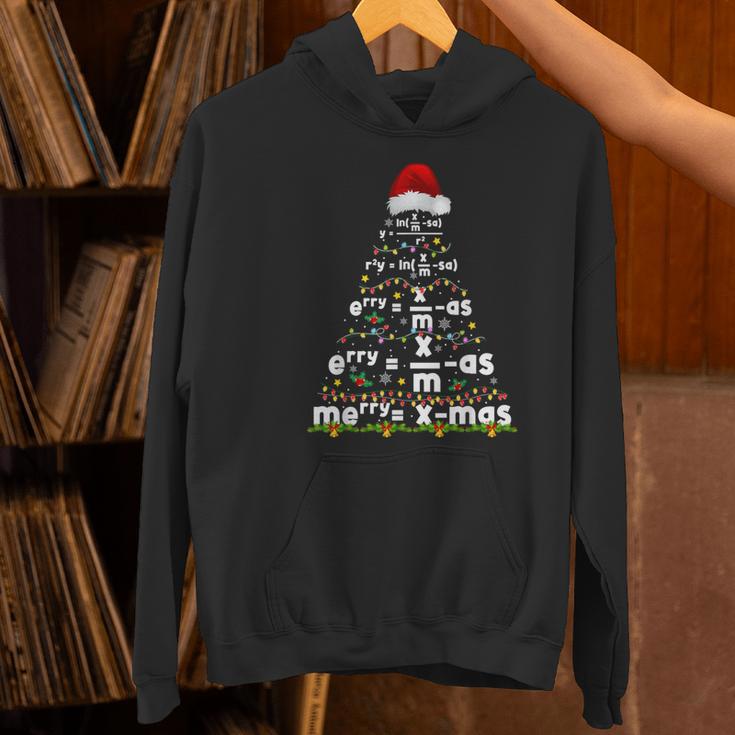 Math Equation Merry Xmas Season Teacher Christmas Tree Women's Hoodie, gift for family, gift for coworker
