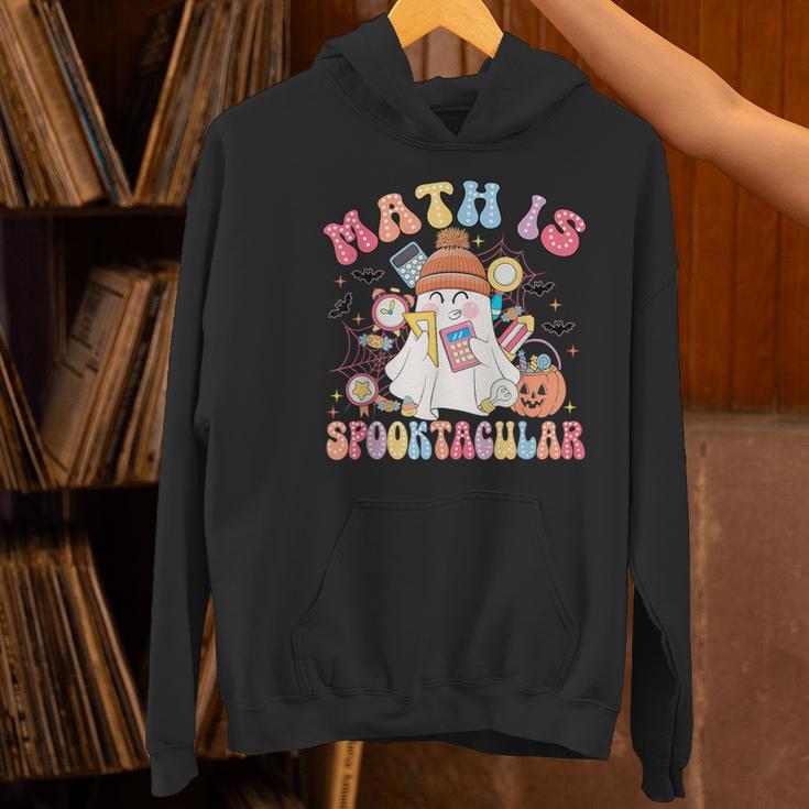 Math Is Spooktacular Math Teacher Spooky Halloween Women's Hoodie, gift for family, gift for coworker