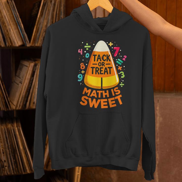 Math Teacher Halloween Costume Trick Or Treat Math Sweet Women's Hoodie, gift for family, gift for coworker