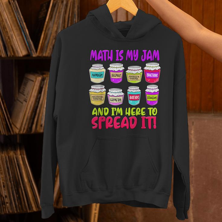 Math Teacher My Jam Here To Spread Mathematics Humor Women's Hoodie, gift for family, gift for coworker Math Teacher My Jam Here To Spread Mathematics Humor Women's Hoodie, gift for family, gift for coworker