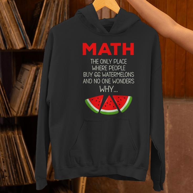 Math Watermelon Calculation Joke Teacher Student Women's Hoodie, gift for family, gift for coworker Math Watermelon Calculation Joke Teacher Student Women's Hoodie, gift for family, gift for coworker
