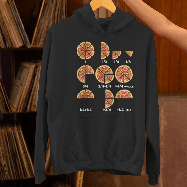 Maths Day Costume Idea Kids Teachers Pizza Slice Fraction Women's Hoodie, gift for family, gift for coworker