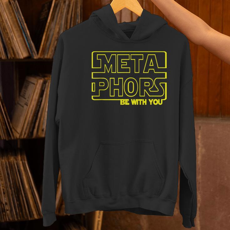 Metaphors Be With You English Teacher Shirts T-Shirt Women's Hoodie, English Teacher Hoodies, gift for family, gift for coworker