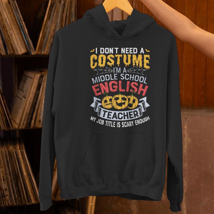 Middle School English Teacher Halloween Costume For Men Women Women's Hoodie, English Teacher Hoodies, gift for family, gift for coworker Middle School English Teacher Halloween Costume For Men Women Women's Hoodie, English Teacher Hoodies, gift for family, gift for coworker