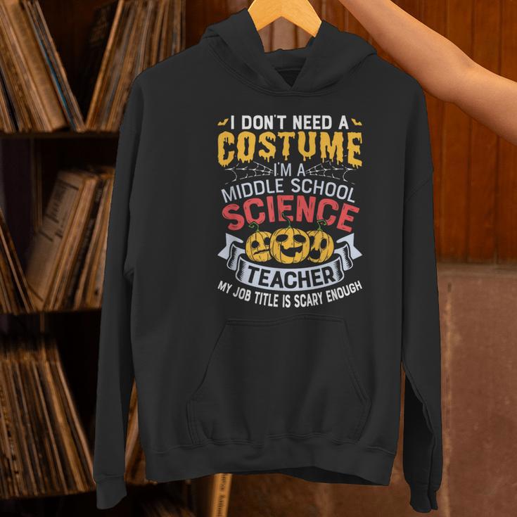 Middle School Science Teacher Halloween Costume For Men Women Women's Hoodie, Science Teacher Hoodies, gift for family, gift for coworker