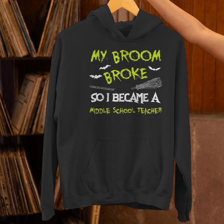 Middle School Teacher Halloween Costume Shirt Lazy Women's Hoodie, gift for family, gift for coworker Middle School Teacher Halloween Costume Shirt Lazy Women's Hoodie, gift for family, gift for coworker