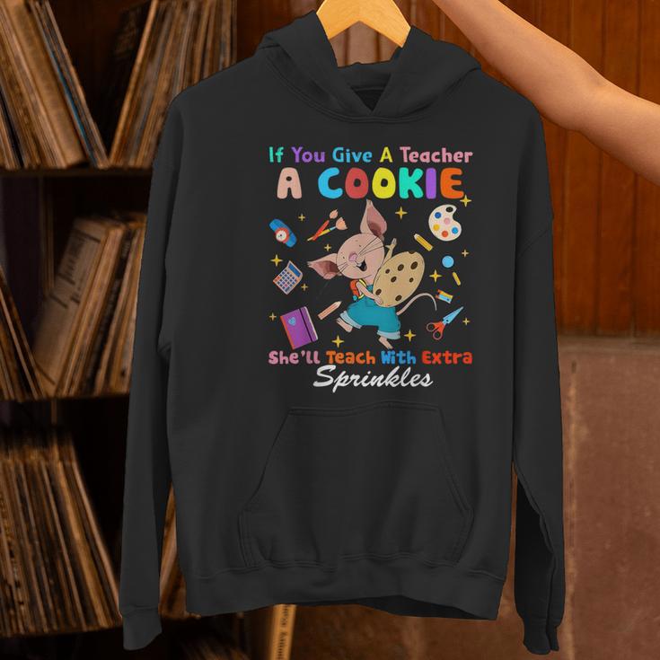 Mouse If You Give A Teacher A Student She Will Love You Women's Hoodie, gift for family, gift for coworker Mouse If You Give A Teacher A Student She Will Love You Women's Hoodie, gift for family, gift for coworker