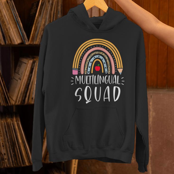 Multilingual Squad Multilingual Teacher Appreciation Kids Women's Hoodie, gift for family, gift for coworker