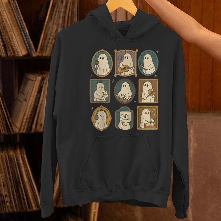 Music Teacher Orchestra Spooky Halloween Ghost Band Women's Hoodie, gift for family, gift for coworker Music Teacher Orchestra Spooky Halloween Ghost Band Women's Hoodie, gift for family, gift for coworker