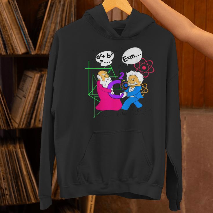 Nerdy Pythagoras Fighting Over C Squared Math Teacher Women's Hoodie, gift for family, gift for coworker Nerdy Pythagoras Fighting Over C Squared Math Teacher Women's Hoodie, gift for family, gift for coworker