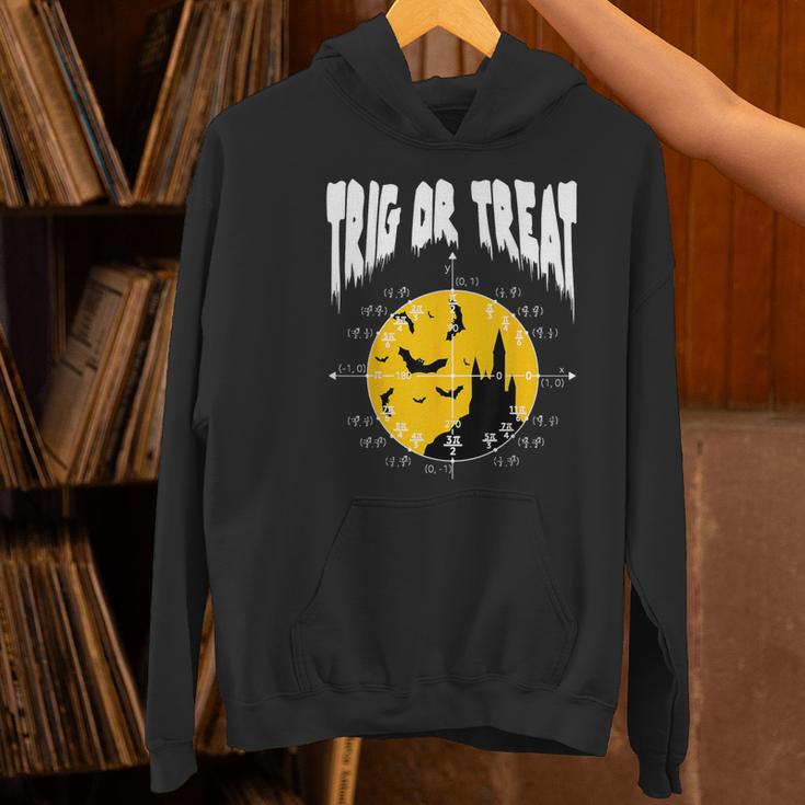Nerdy Trig Or Treat Halloween Costume Math Teacher Women's Hoodie, gift for family, gift for coworker Nerdy Trig Or Treat Halloween Costume Math Teacher Women's Hoodie, gift for family, gift for coworker