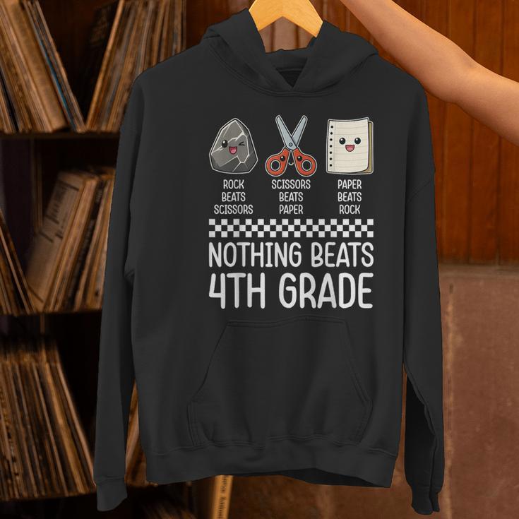 Nothing Beats 4th Grade Back To School Kids Teachers Women's Hoodie, gift for family, gift for coworker