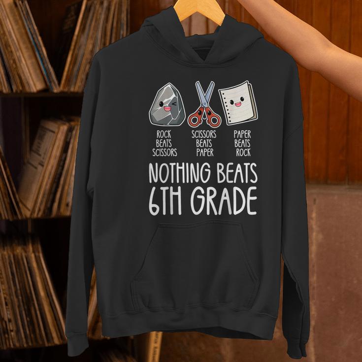 Nothing Beats 6th Grade Back To School Kids Teachers Women's Hoodie, gift for family, gift for coworker