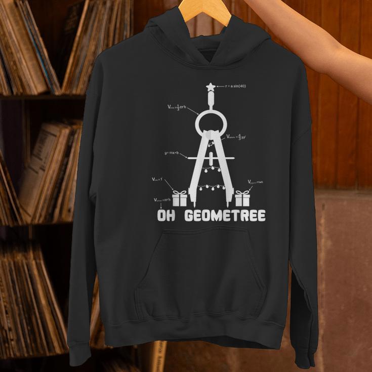 Oh Geometree Math Teacher Geometry Christmas Tree For Men Women Kids Women's Hoodie, gift for family, gift for coworker