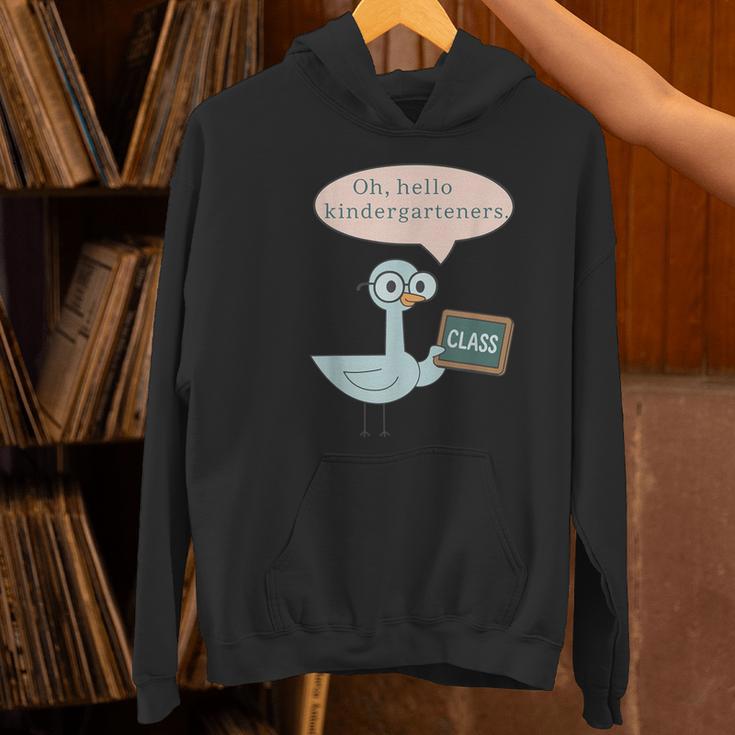 Oh Hello Kindergarteners Shirt Cute Pigeon Teacher Tee Women's Hoodie, gift for family, gift for coworker Oh Hello Kindergarteners Shirt Cute Pigeon Teacher Tee Women's Hoodie, gift for family, gift for coworker