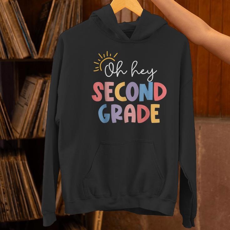 Oh Hey Second Grade First Day Of Teacher Girls Boys Kids Women's Hoodie, First Grade Teacher Hoodies, gift for family, gift for coworker