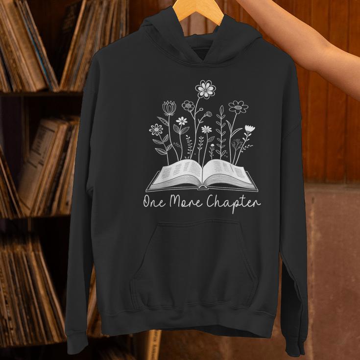 One-More Chapter Wildflower Reading Teacher Library Bookish Women's Hoodie, gift for family, gift for coworker One-More Chapter Wildflower Reading Teacher Library Bookish Women's Hoodie, gift for family, gift for coworker