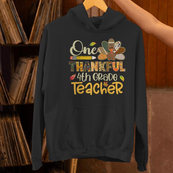 One Thankful 4th Grade Teacher Turkey Leopard Thanksgiving Women's Hoodie, First Grade Teacher Hoodies, 4th Grade Teacher Hoodies, gift for family, gift for coworker One Thankful 4th Grade Teacher Turkey Leopard Thanksgiving Women's Hoodie, First Grade Teacher Hoodies, 4th Grade Teacher Hoodies, gift for family, gift for coworker
