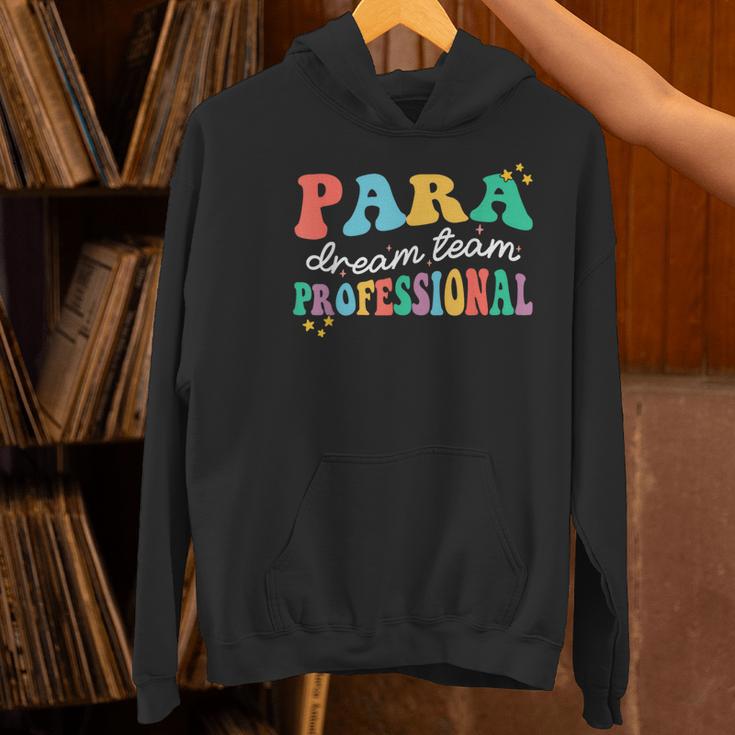 Para Paraprofessional Dream Crew Team Back To School Teacher Women's Hoodie, gift for family, gift for coworker Para Paraprofessional Dream Crew Team Back To School Teacher Women's Hoodie, gift for family, gift for coworker