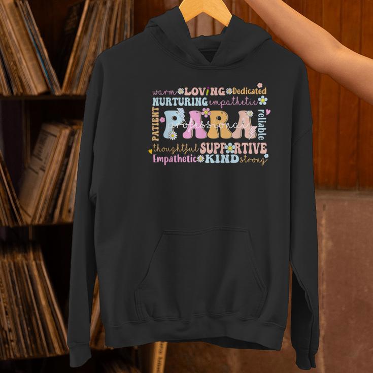 Paraprofessional Back To School Paraeducator Para Teacher Women's Hoodie, gift for family, gift for coworker