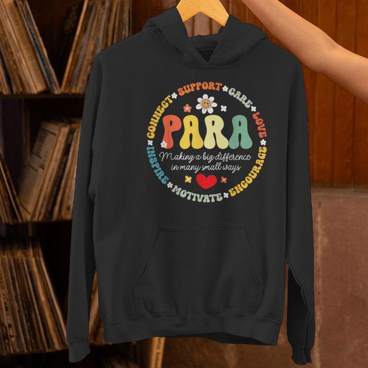 Paras Make It Possible Paraprofessional Teacher Assistant Women's Hoodie, gift for family, gift for coworker Paras Make It Possible Paraprofessional Teacher Assistant Women's Hoodie, gift for family, gift for coworker