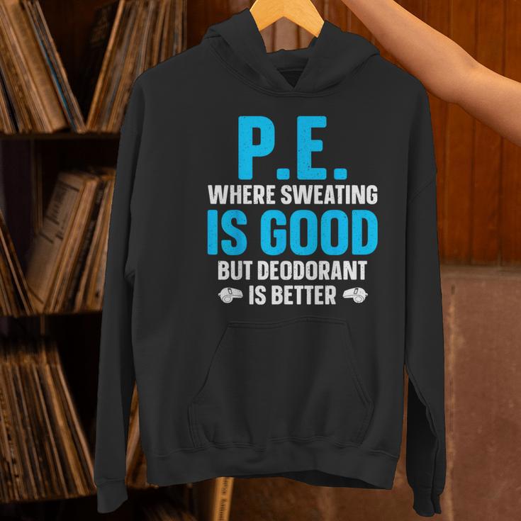 PE Teacher Art For Men Women Gym Teacher Appreciation Women's Hoodie, Pe Teacher Hoodies, gift for family, gift for coworker