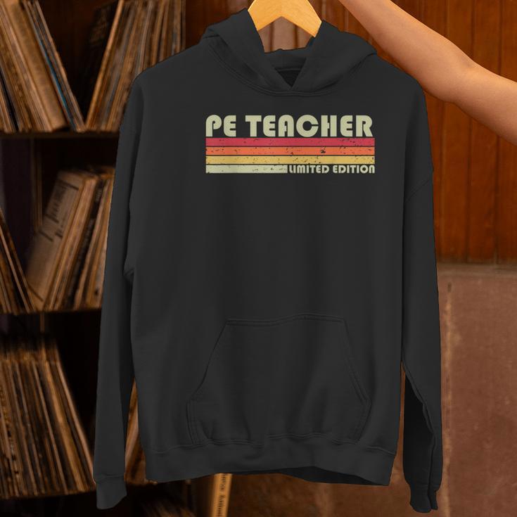 PE TEACHER Job Title Profession Birthday Worker Idea Women's Hoodie, Pe Teacher Hoodies, gift for family, gift for coworker