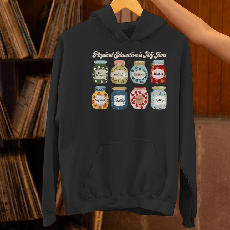 Physical Education Is My Jam Sports PE Coach Teacher Women's Hoodie, Pe Teacher Hoodies, gift for family, gift for coworker Physical Education Is My Jam Sports PE Coach Teacher Women's Hoodie, Pe Teacher Hoodies, gift for family, gift for coworker