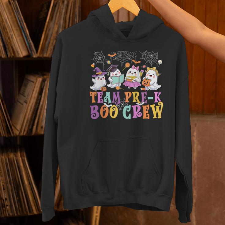 Pre-K Boo Crew Ghost Halloween Teacher Student Women's Hoodie, gift for family, gift for coworker Pre-K Boo Crew Ghost Halloween Teacher Student Women's Hoodie, gift for family, gift for coworker