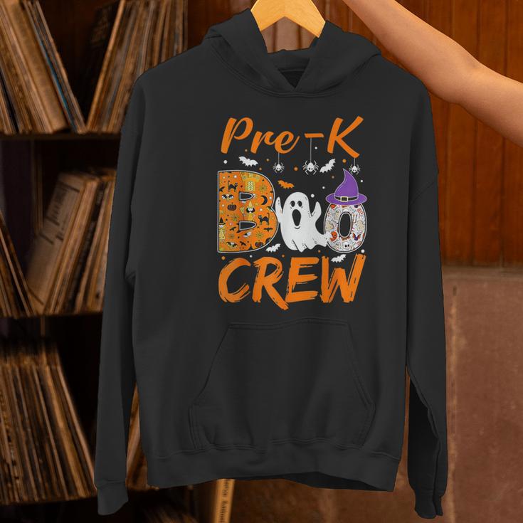 Pre K Boo Crew Teacher Student Halloween Pre Kindergarten Women's Hoodie, gift for family, gift for coworker