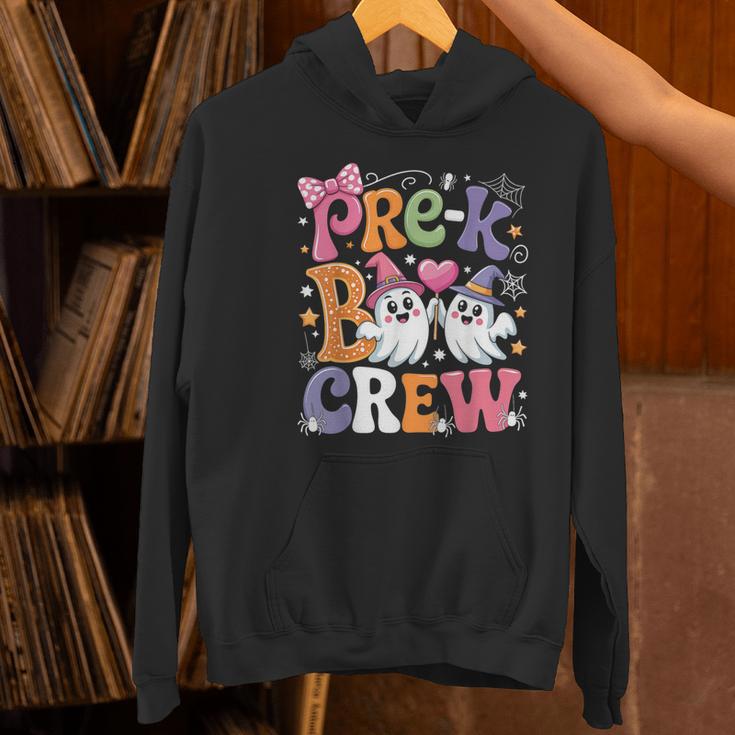 Pre-K Boo Crew Pre-K Teacher Student Kids Halloween Women's Hoodie, gift for family, gift for coworker