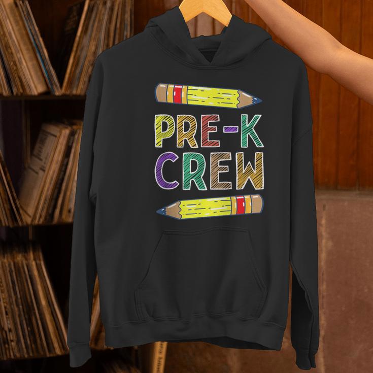 Pre-K Crew PreK Teachers Back To School Women's Hoodie, gift for family, gift for coworker Pre-K Crew PreK Teachers Back To School Women's Hoodie, gift for family, gift for coworker