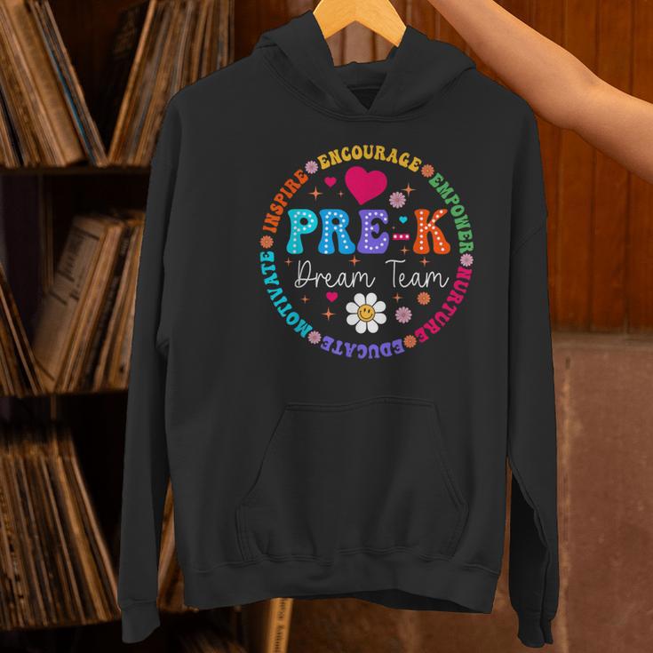 Pre K Dream Team Back To School Boys First Day Teacher Women's Hoodie, gift for family, gift for coworker Pre K Dream Team Back To School Boys First Day Teacher Women's Hoodie, gift for family, gift for coworker