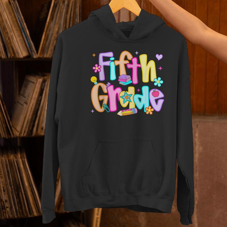 Preppy Fifth Grade Back To School 5th Grade Teacher Girl Boy Women's Hoodie, gift for family, gift for coworker Preppy Fifth Grade Back To School 5th Grade Teacher Girl Boy Women's Hoodie, gift for family, gift for coworker