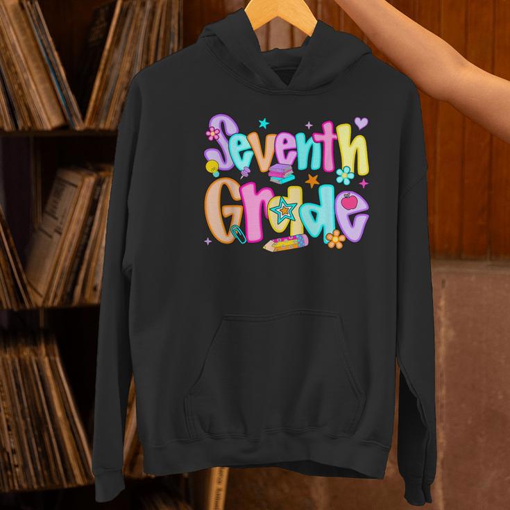 Preppy Seventh Grade Back To School 7th Grade Teachers Girls Women's Hoodie, gift for family, gift for coworker Preppy Seventh Grade Back To School 7th Grade Teachers Girls Women's Hoodie, gift for family, gift for coworker