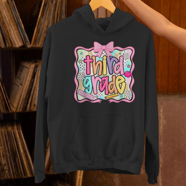 Preppy Third Grade Back To School Teacher Girl Kid Women's Hoodie, gift for family, gift for coworker Preppy Third Grade Back To School Teacher Girl Kid Women's Hoodie, gift for family, gift for coworker