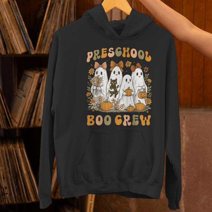 Preschool Boo Crew Halloween Teacher Ghost Costume Matching Women's Hoodie, gift for family, gift for coworker Preschool Boo Crew Halloween Teacher Ghost Costume Matching Women's Hoodie, gift for family, gift for coworker