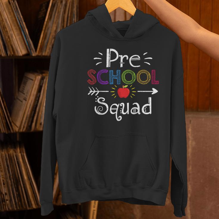 Preschool Squad Preschool Teacher Student Women's Hoodie, gift for family, gift for coworker Preschool Squad Preschool Teacher Student Women's Hoodie, gift for family, gift for coworker
