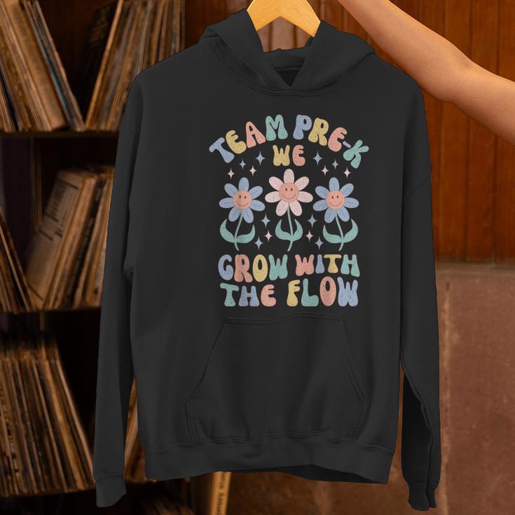 Preschool Teacher Appreciation Team Pre-K Grow With The Flow Women's Hoodie, gift for family, gift for coworker Preschool Teacher Appreciation Team Pre-K Grow With The Flow Women's Hoodie, gift for family, gift for coworker