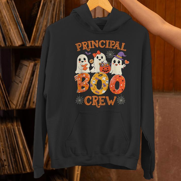 Principal Teacher Boo Crew Halloween Spooky Costume Women's Hoodie, gift for family, gift for coworker
