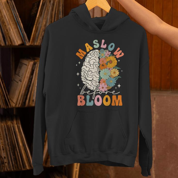 Psychologist Maslow Before Bloom Sped Teacher Classroom Women's Hoodie, gift for family, gift for coworker Psychologist Maslow Before Bloom Sped Teacher Classroom Women's Hoodie, gift for family, gift for coworker