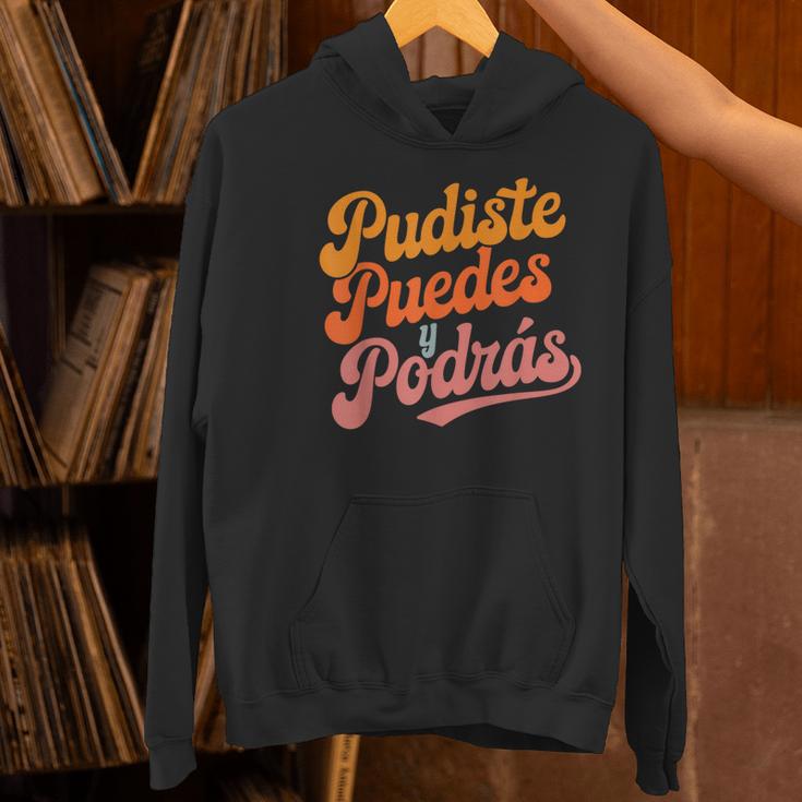 Pudiste Puedes Podras Maestra Spanish Teacher Women's Hoodie, gift for family, gift for coworker Pudiste Puedes Podras Maestra Spanish Teacher Women's Hoodie, gift for family, gift for coworker